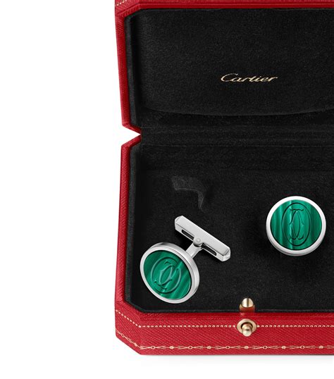 cartier double c cufflinks